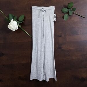 NWT Urban Outfitters Out From Under Heather Gray Wide Leg Flare Pull-On Pants XS